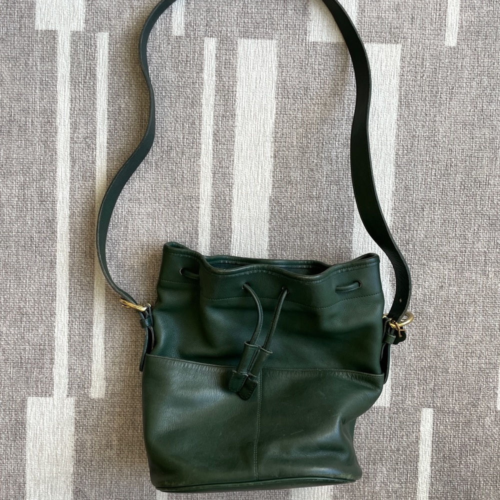 Vintage Coach Crossbody Bucket Bag 4151 - Green